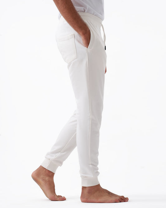 WHITE SWEATPANT SLIMFIT WITH COAT