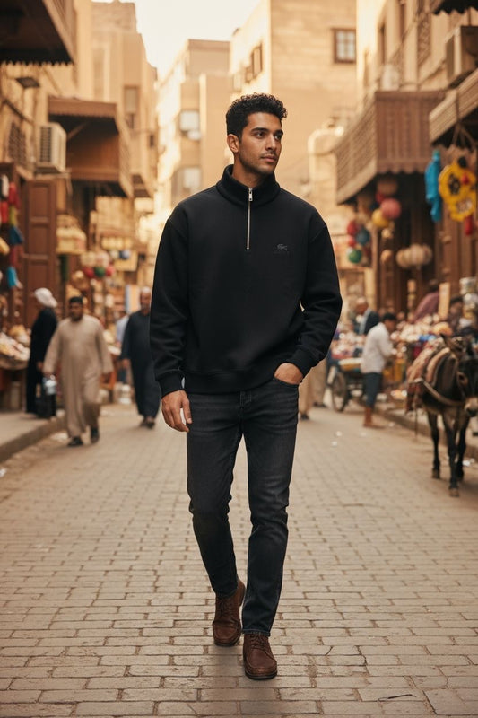 Sweatshirt Lacoste Half Zipper #100