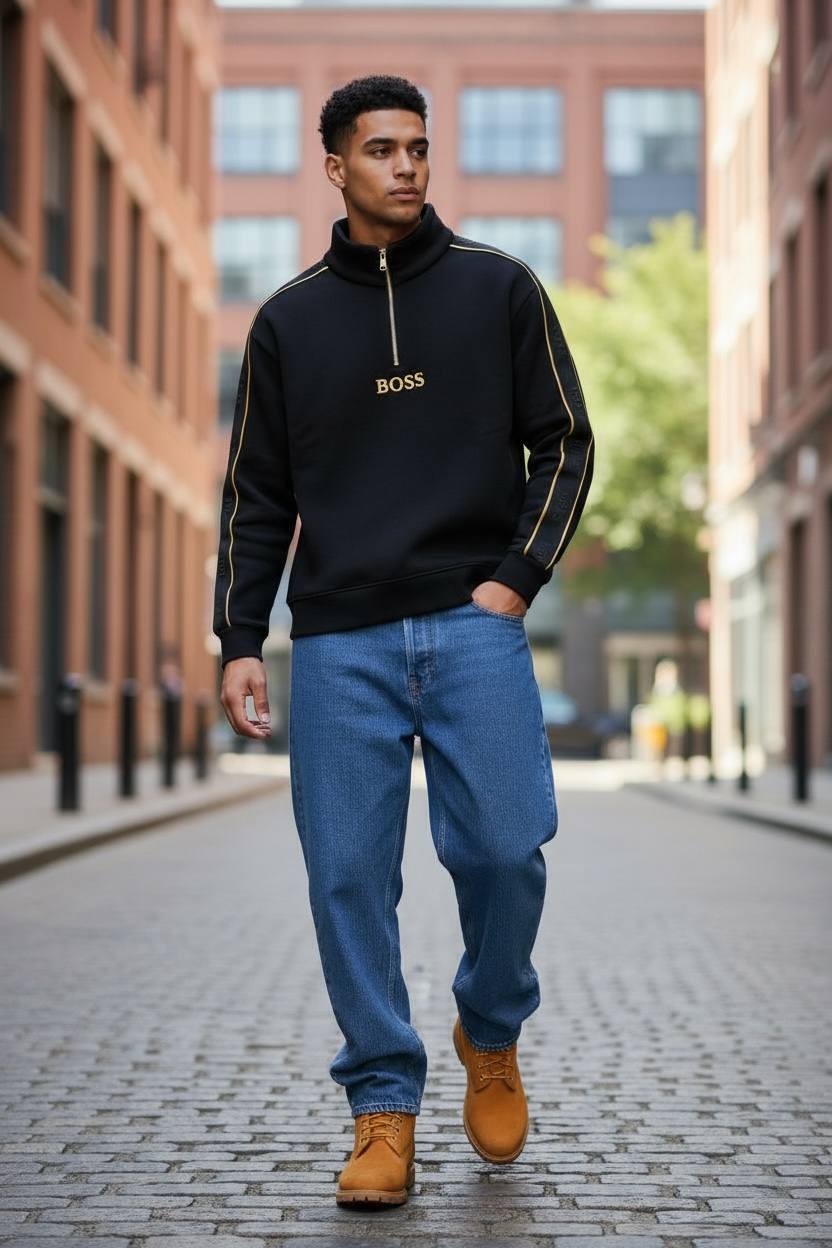 Sweatshirt Boss quarter zipper