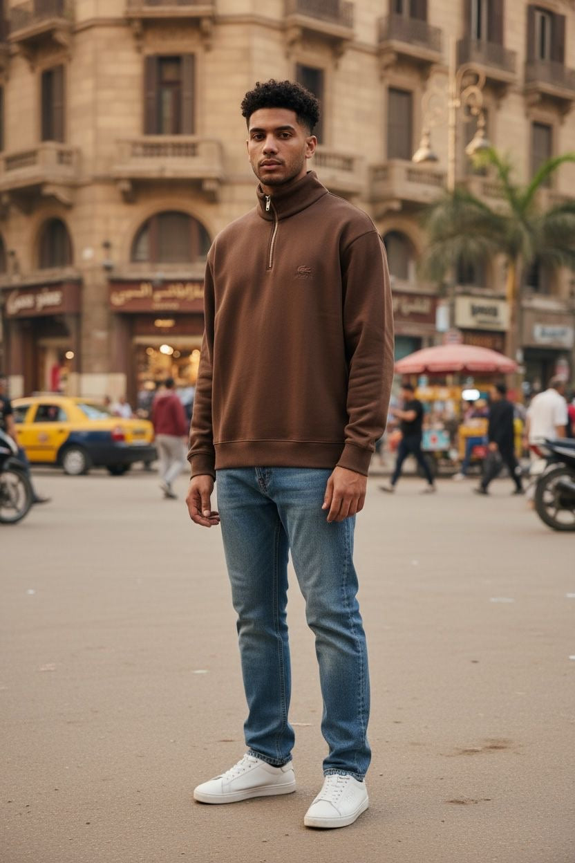 Sweatshirt Lacoste Half Zipper #100