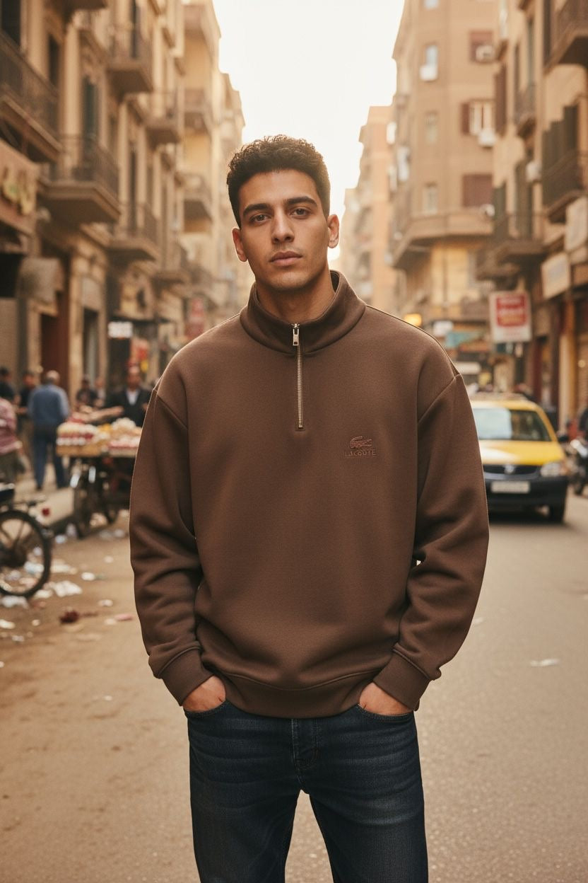 Sweatshirt Lacoste Half Zipper #100