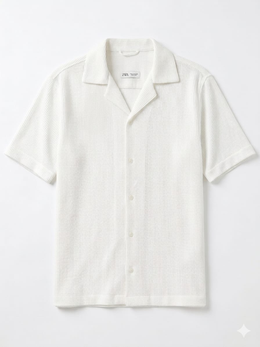 Shirt Zara tricot Half Sleeve