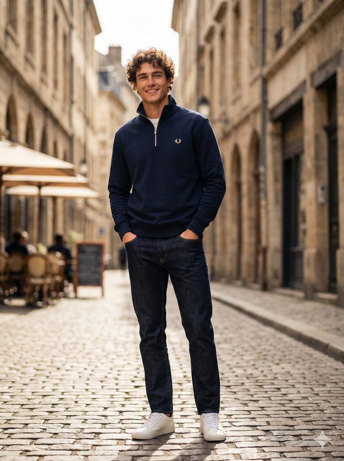 Sweatshirt Fredperry quarter zipper