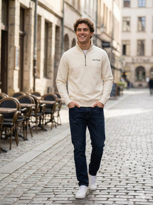 Sweatshirt Tommy quarter zipper