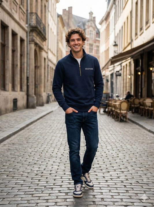 Sweatshirt Tommy quarter zipper