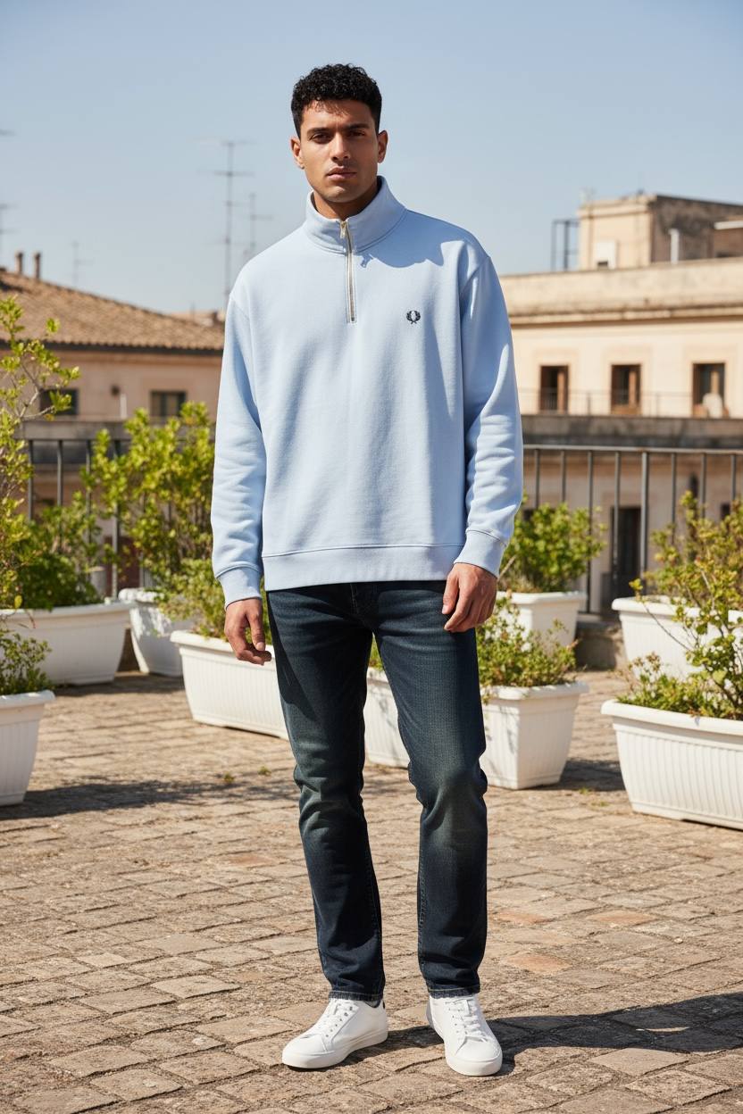 Sweatshirt Fredperry quarter zipper