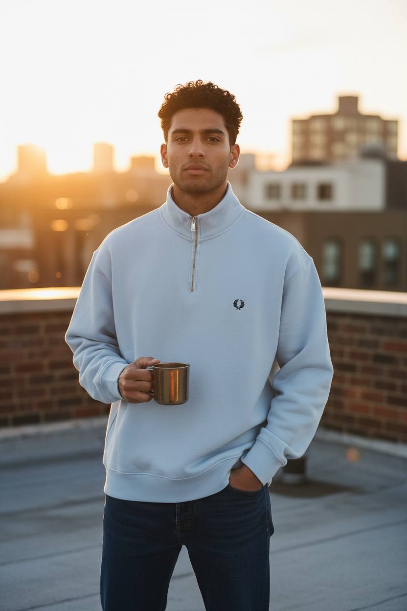 Sweatshirt Fredperry quarter zipper