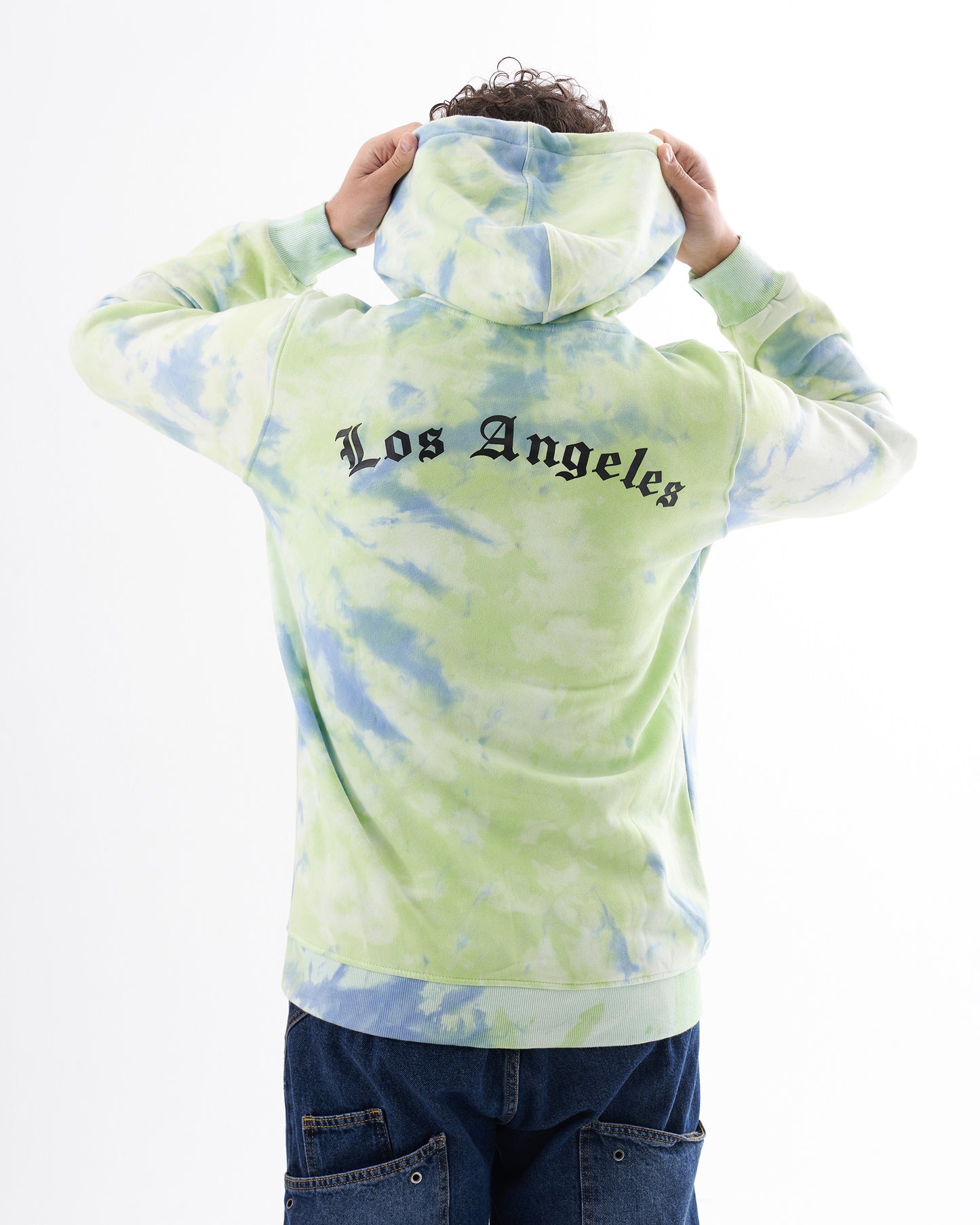 GREEN TIE DYE SWEATSHIRT