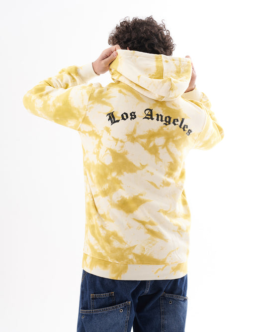 YELLOW TIE DYE SWEATSHIRT