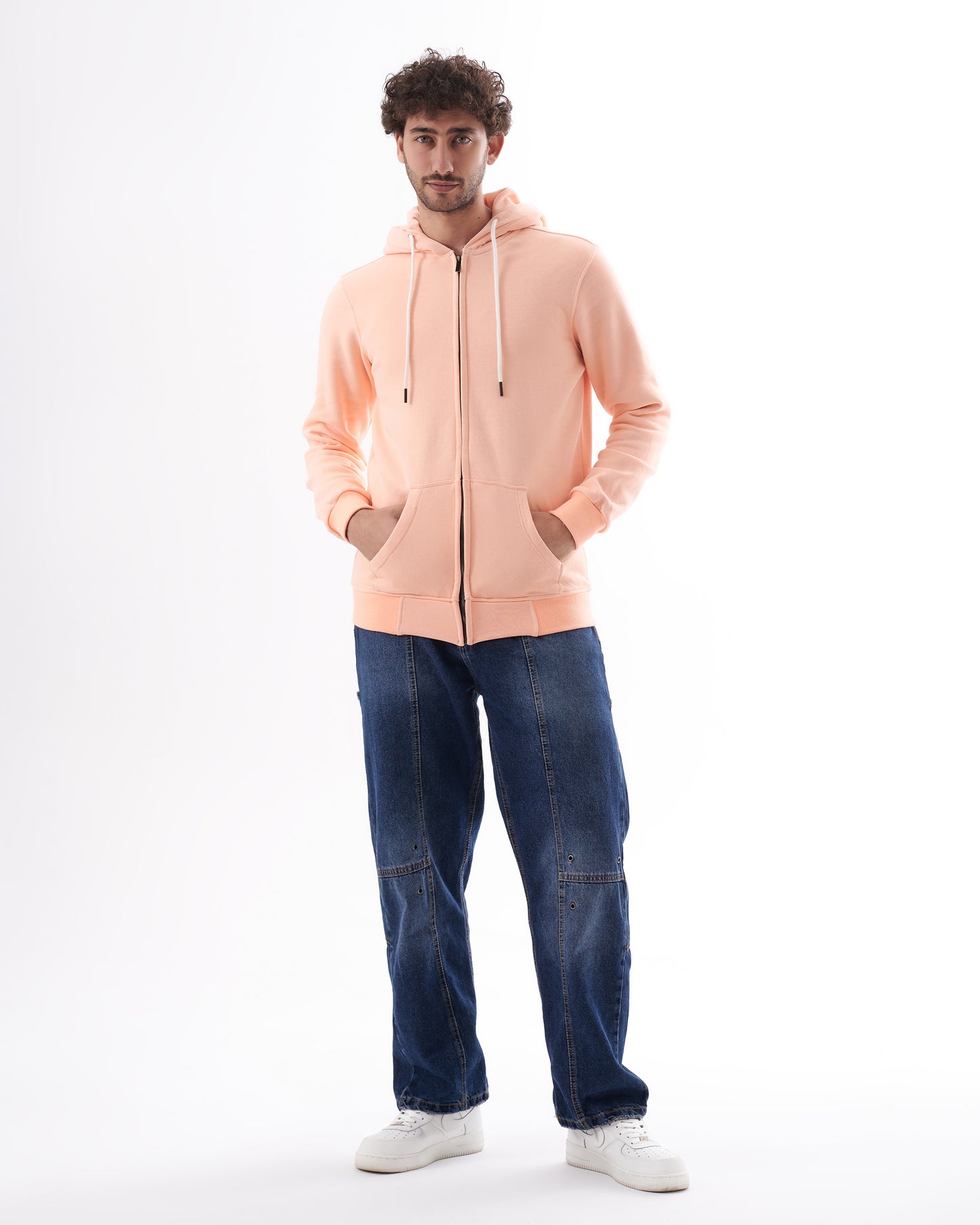 PINK ZIPPED SWEATSHIRT