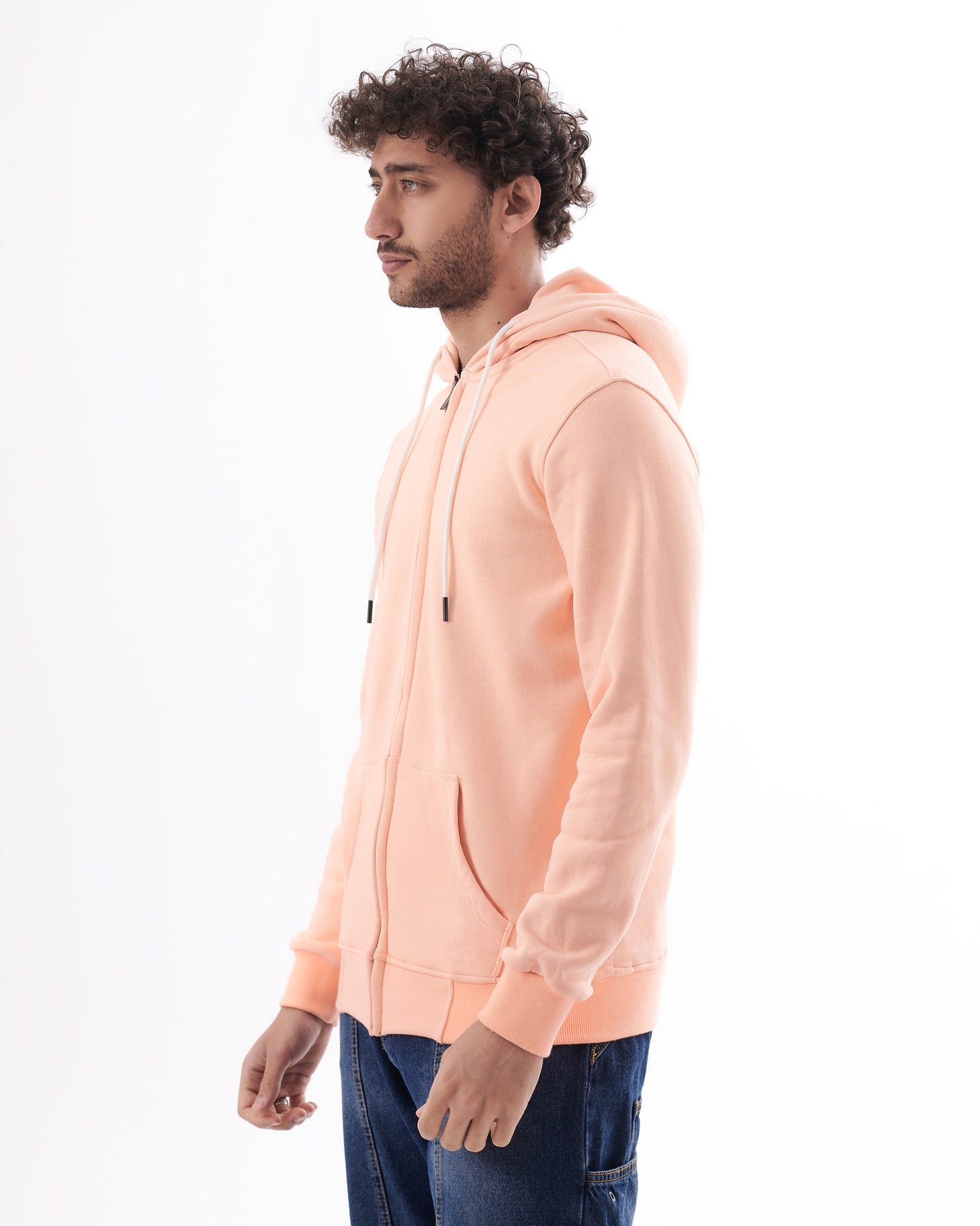 PINK ZIPPED SWEATSHIRT