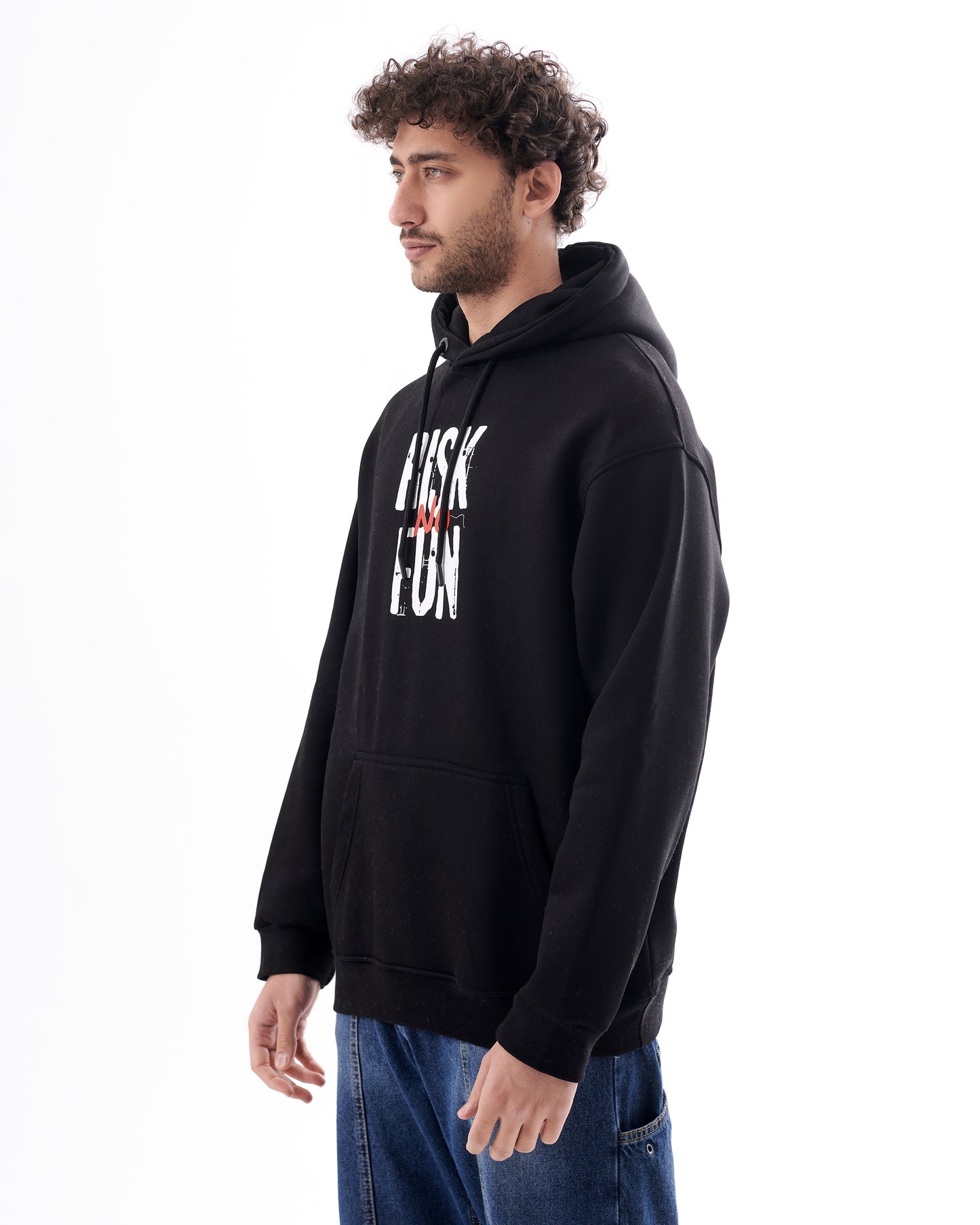 BLACK FUN OVERSIZE SWEATSHIRT