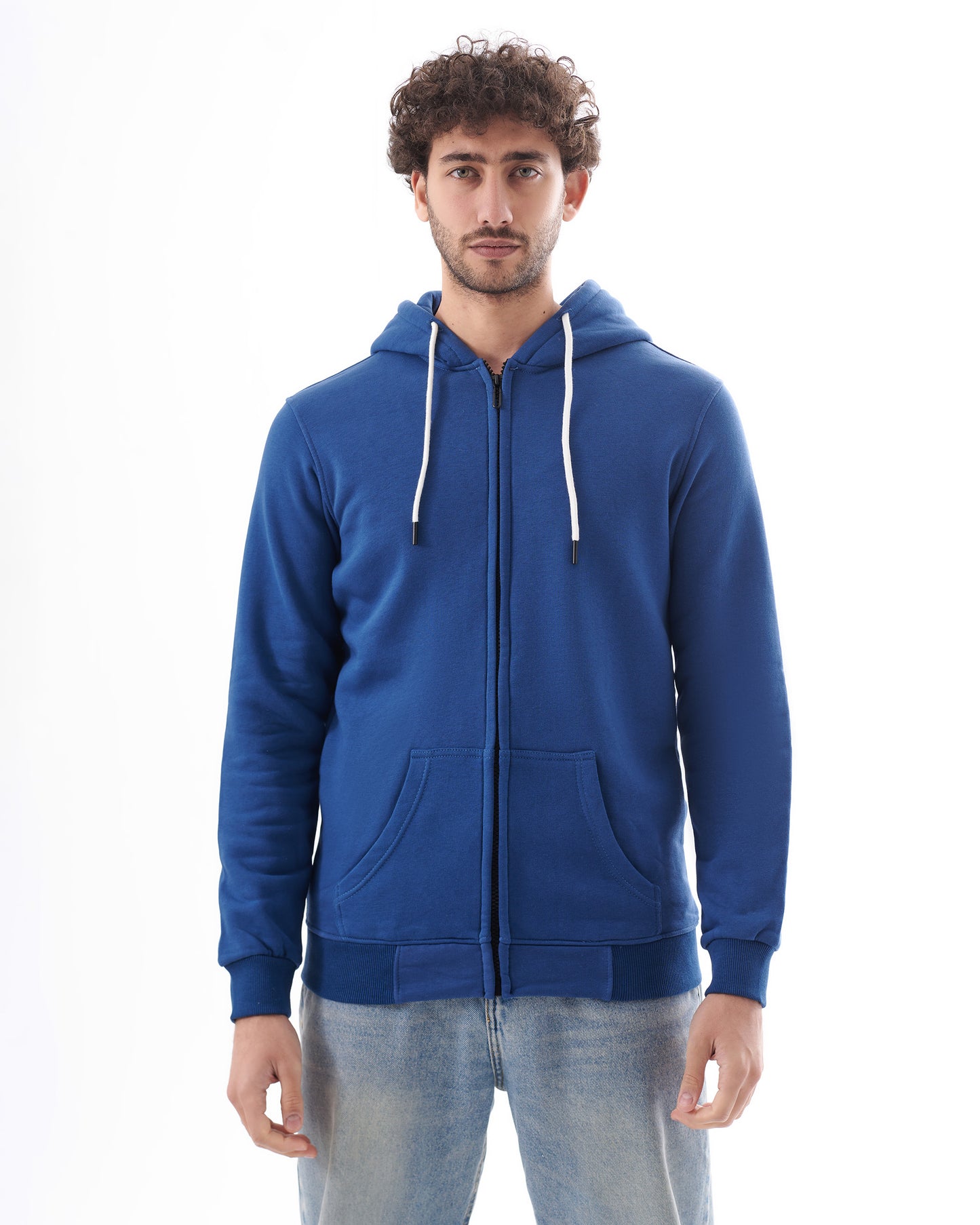 PETROL ZIPPED SWEATSHIRT