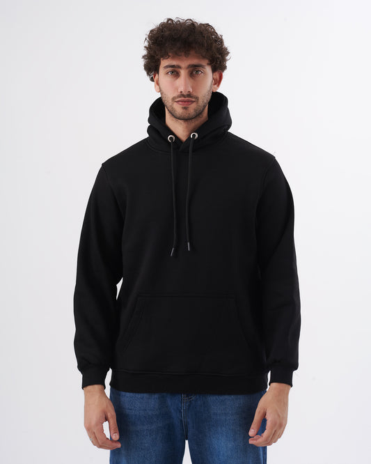 BLACK BASIC SWEATSHIRT