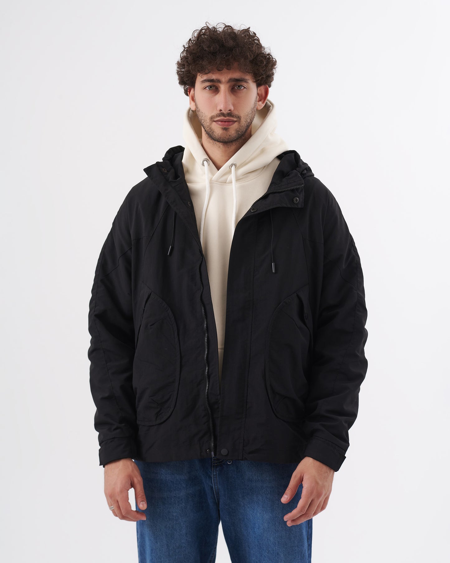 BLACK WATERPROOF JACKET