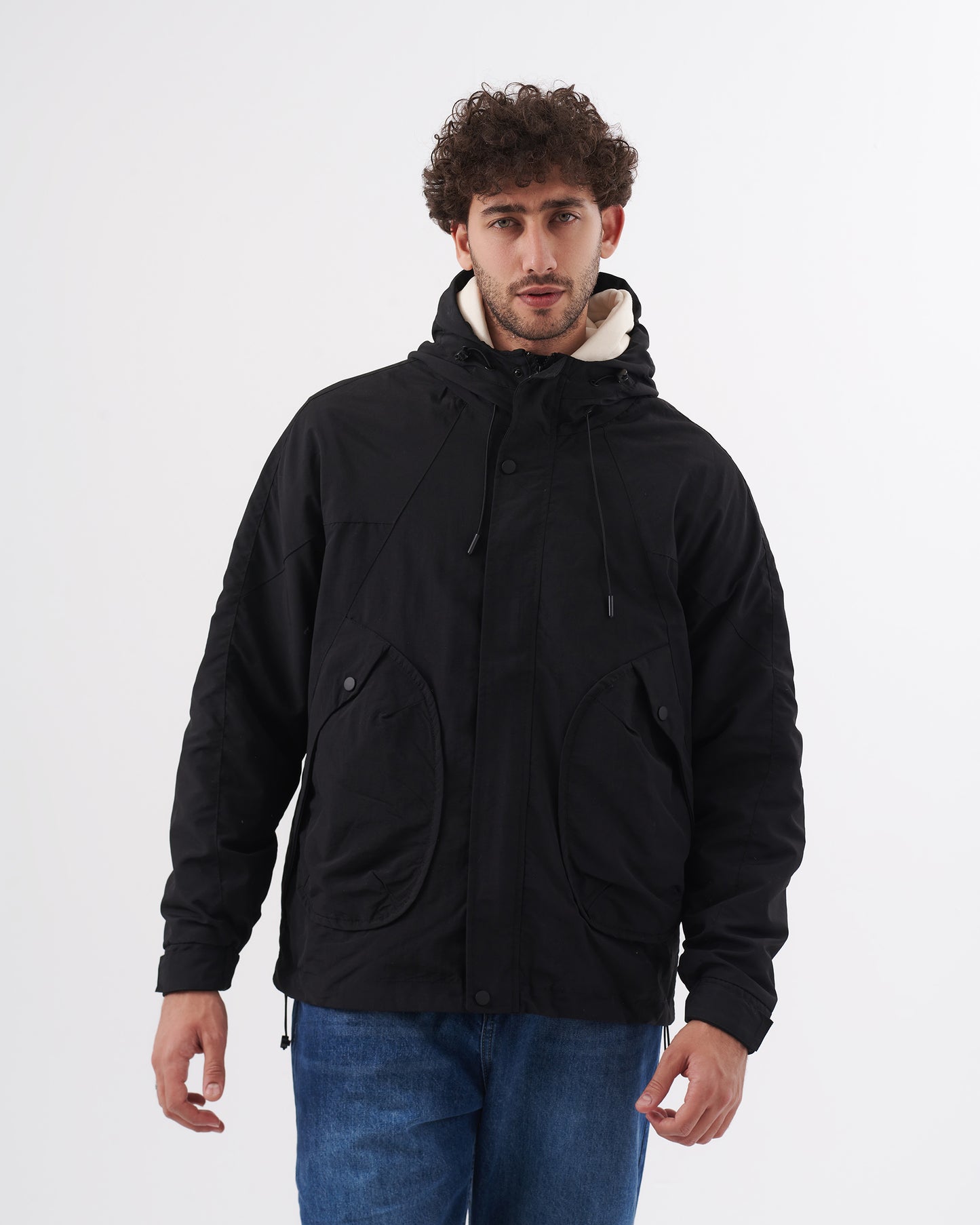 BLACK WATERPROOF JACKET