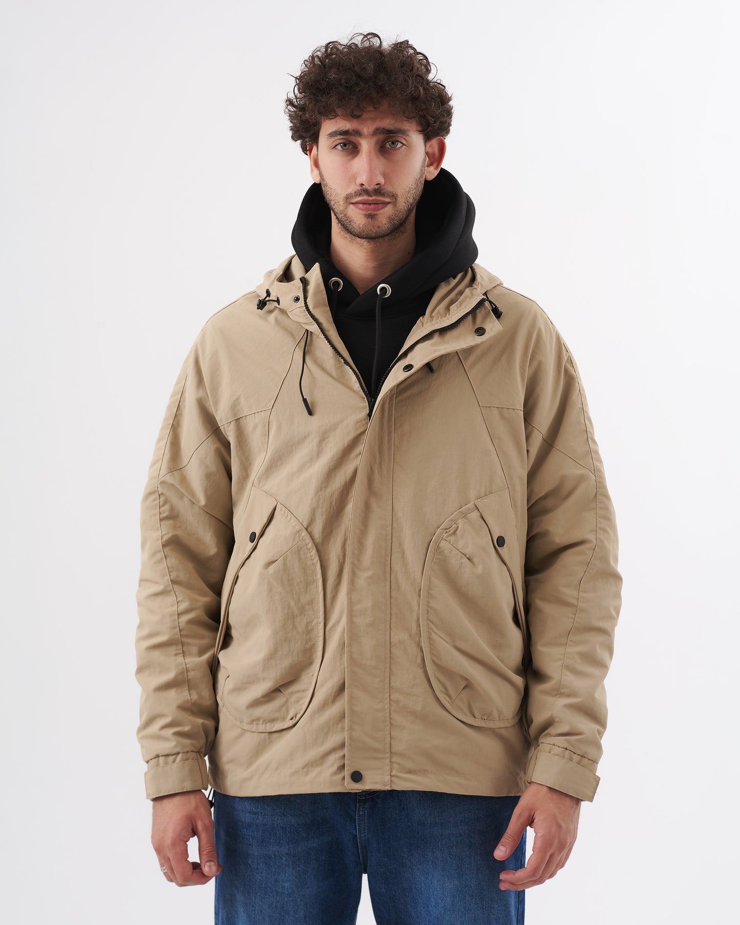 BEIGE WATERPROOF JACKET