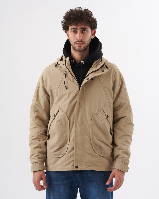 BEIGE WATERPROOF JACKET