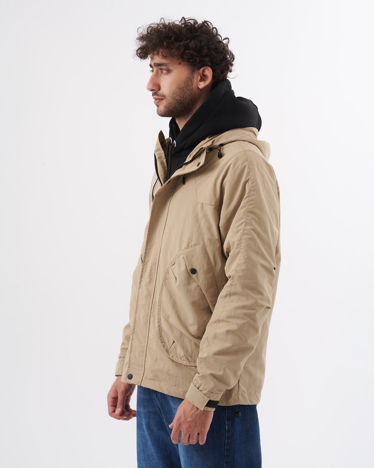 BEIGE WATERPROOF JACKET