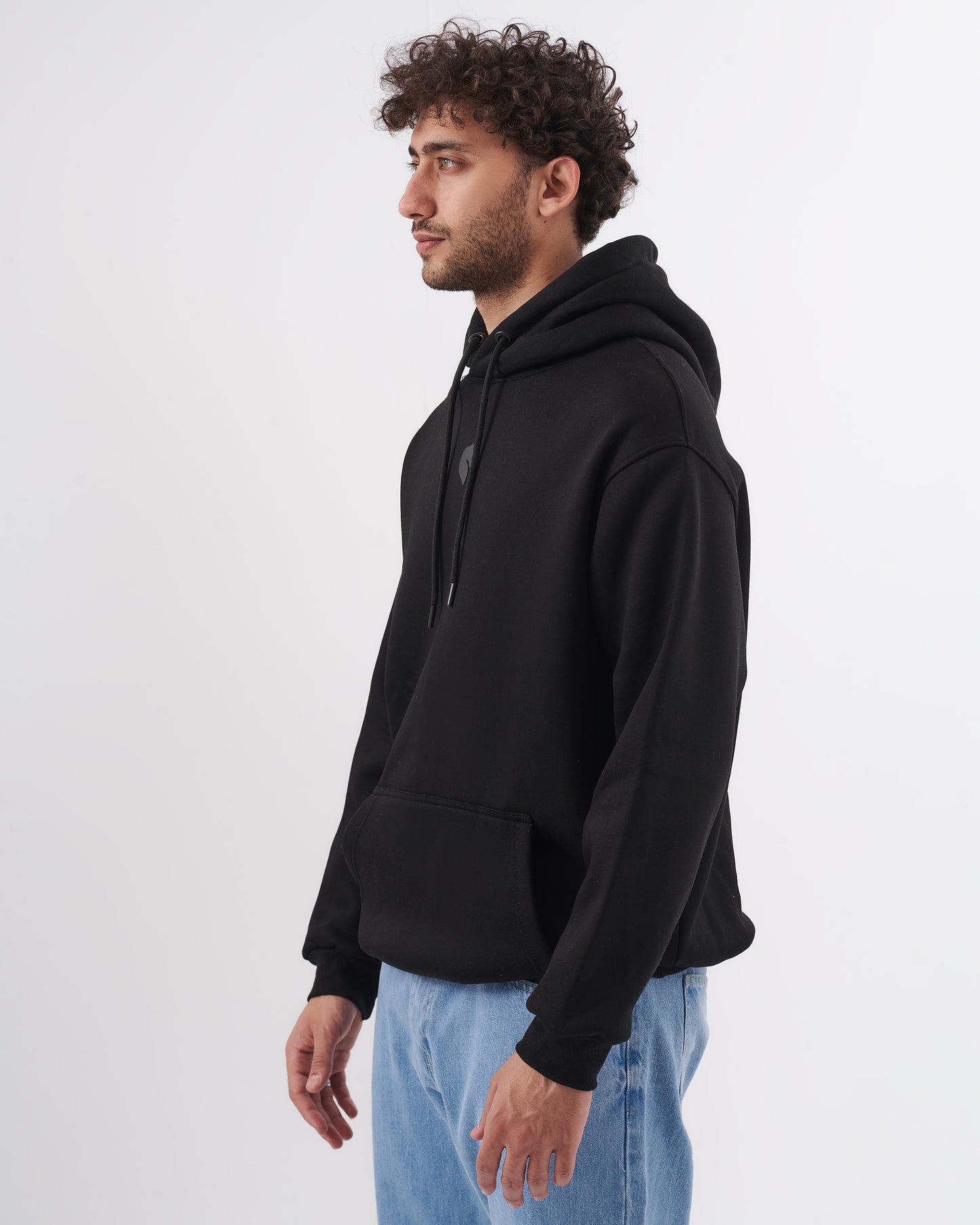 BLACK STOP OVERSIZE SWEATSHIRT