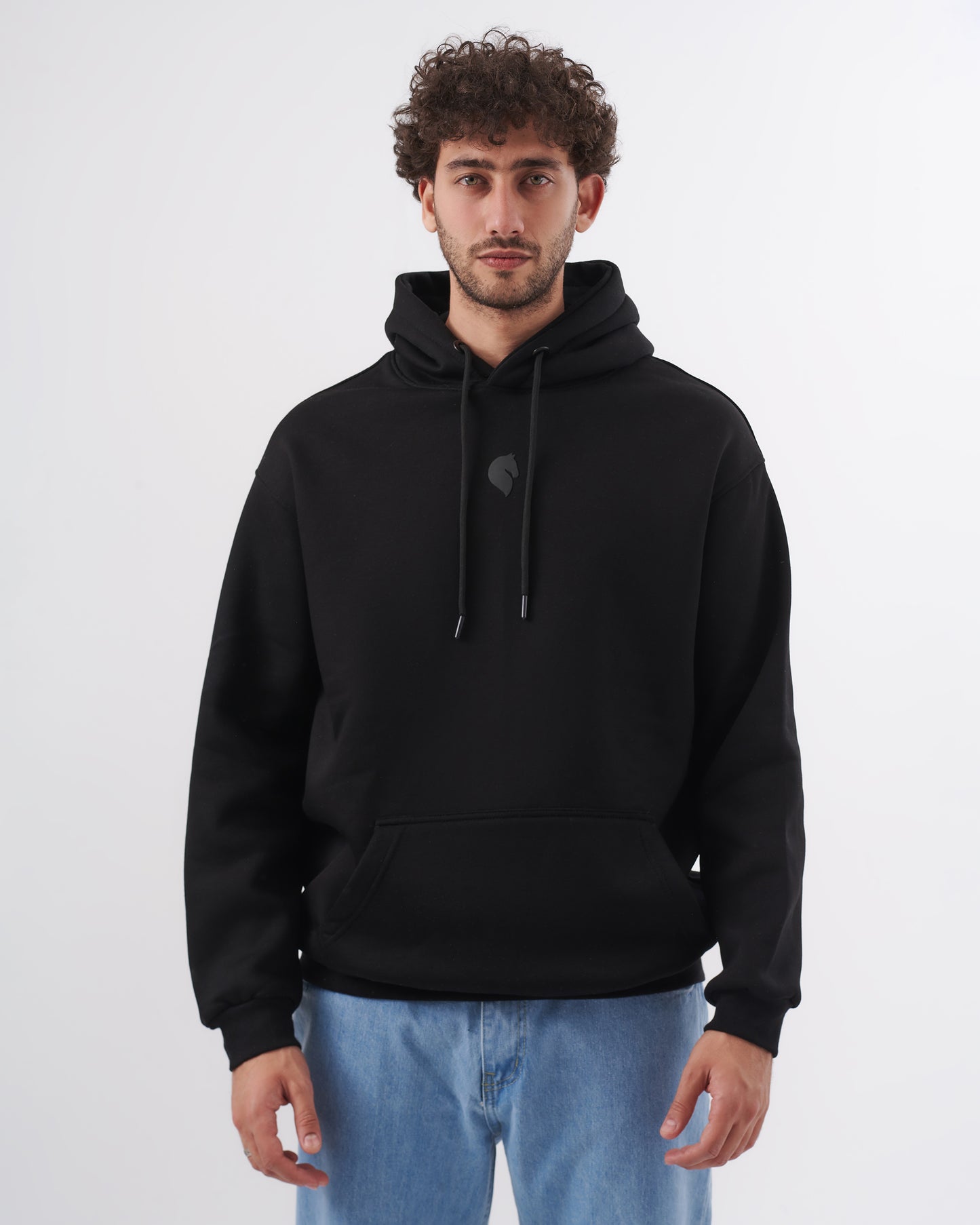 BLACK STOP OVERSIZE SWEATSHIRT