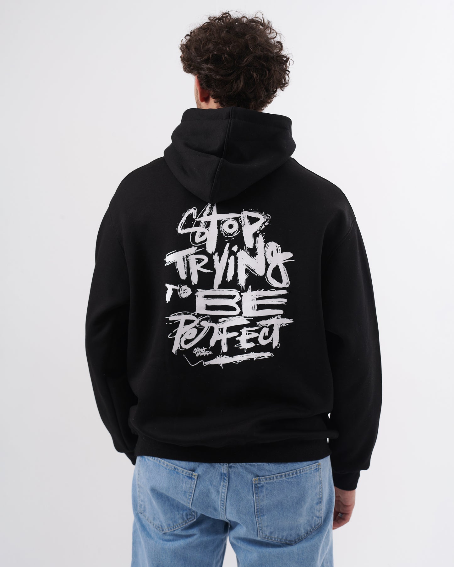 BLACK STOP OVERSIZE SWEATSHIRT