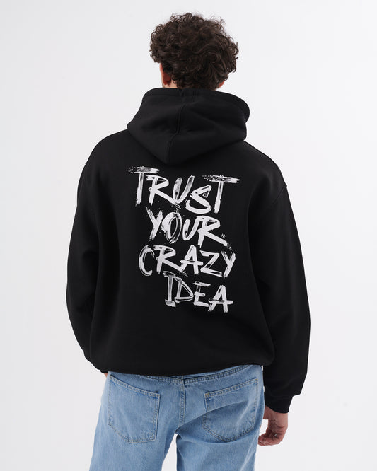 BLACK TRUST OVERSIZE SWEATSHIRT