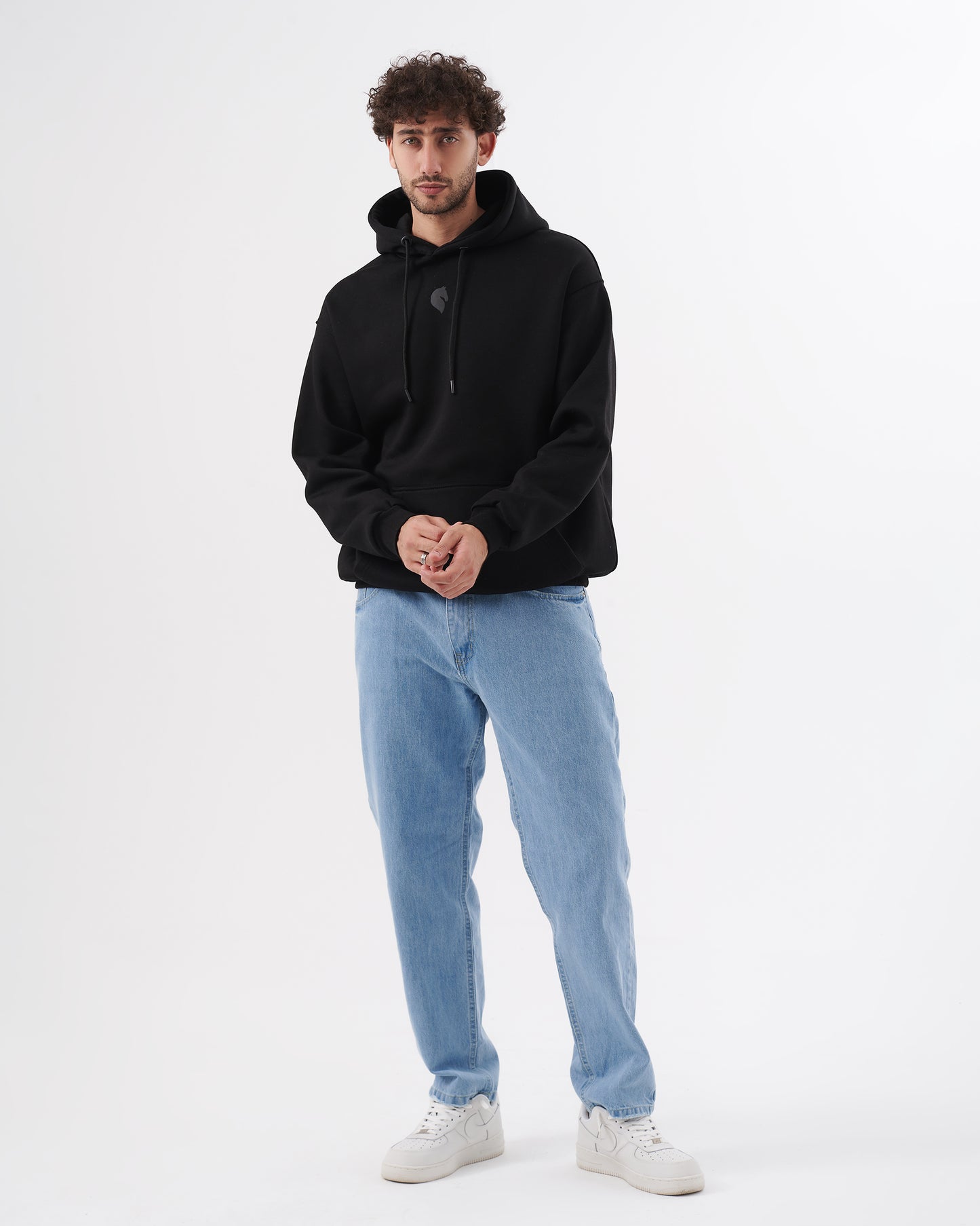 BLACK TRUST OVERSIZE SWEATSHIRT