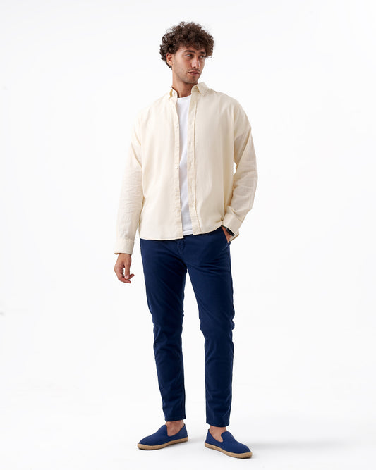 BEIGE LINEN SHIRT